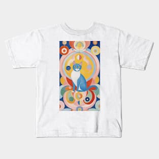 Hilma af Klint's Colorful Cat Dreamscape Kids T-Shirt